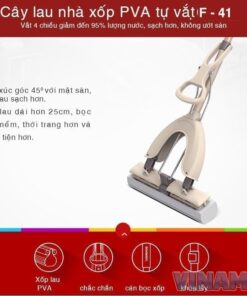 Cây lau nhà xốp PVA tự vắt Vinamop F-41