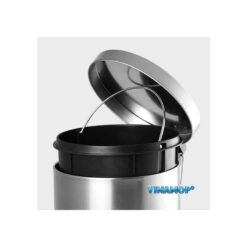 Alternative view of Thùng rác inox tròn đạp chân nắp cao VINAMOP