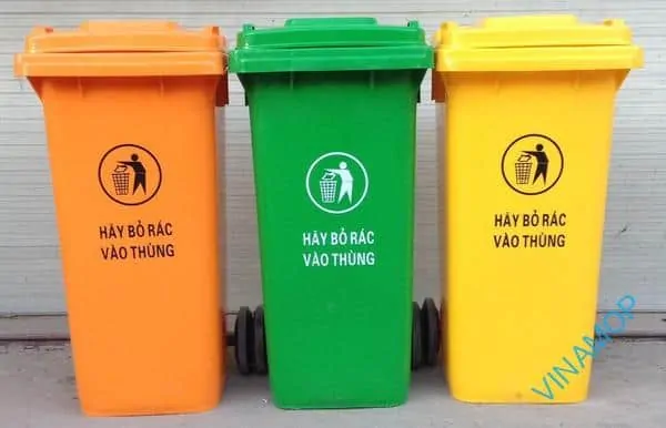 Thùng rác nhựa có giá thành khá rẻ