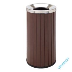 Thùng rác trụ tròn giả gỗ DA-200N