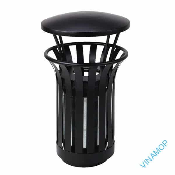 Thùng rác ngoài trời kiểu cổ điển có mái che DA-30