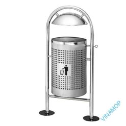 Thùng rác ngoài trời inox treo lật DA-37H