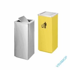 Thùng rác trụ vuông nắp lật DB-34F