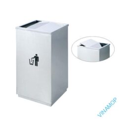 Thùng rác trụ vuông nắp lật DB-34G