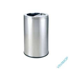 Thùng rác trụ tròn nắp mở có gạt tàn DB-35S