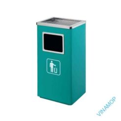 Thùng rác trụ vuông có gạt tàn DB-43B