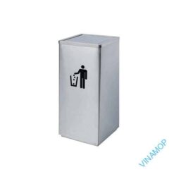 Thùng rác trụ vuông nắp lật phẳng DB-43D