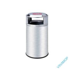Thùng rác trụ tròn 2 cửa nhận rác DB-48E