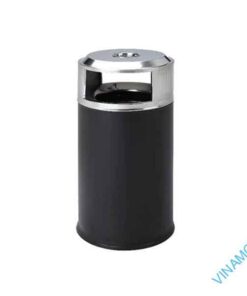 Thùng rác trụ tròn thẳng có khay gạt tàn DB-48EB