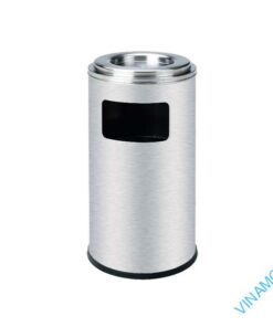 Thùng rác trụ tròn lớn nắp có gạt tàn DB-48H