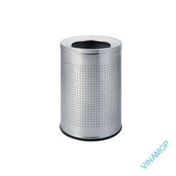 Thùng rác trụ tròn nắp hở vách tổ ong DB-48K