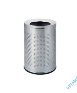 Thùng rác trụ tròn nắp hở vách tổ ong DB-48K