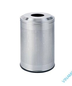 Thùng rác trụ tròn nắp vòm miệng hở DB-48O