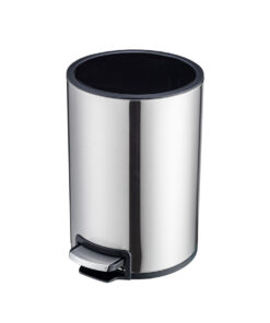 Thùng rác inox nắp phẳng đạp chân 12L