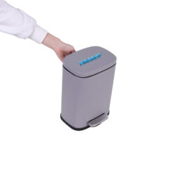 Alternative view of Thùng rác chữ nhật đạp chân inox màu 12L