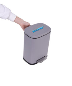 Alternative view of Thùng rác chữ nhật đạp chân inox màu 12L